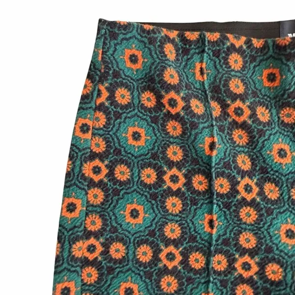 Maeve Anthropologie The Margot patterned kick flare geometric pants SZ S #2538 - Image 4