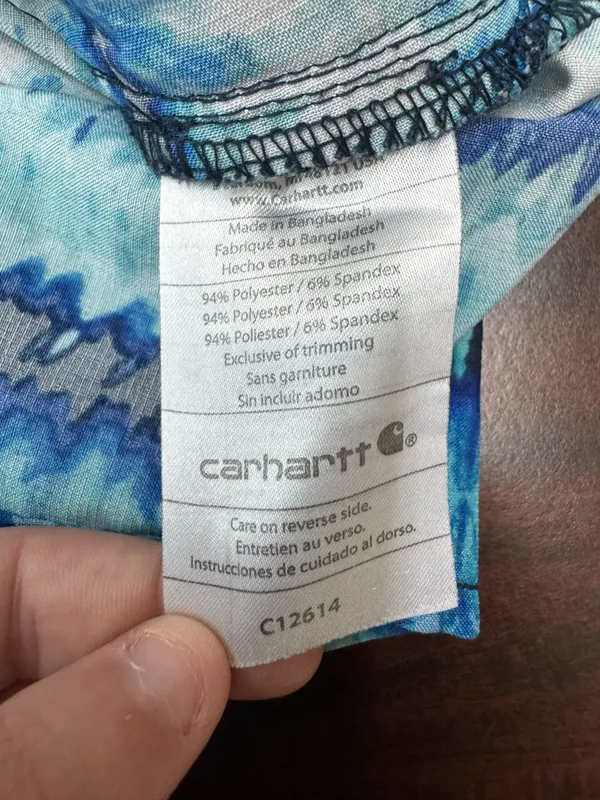Carhartt Cross Flex Force V-Neck Printed Scrub Top Size 2X - Image 4