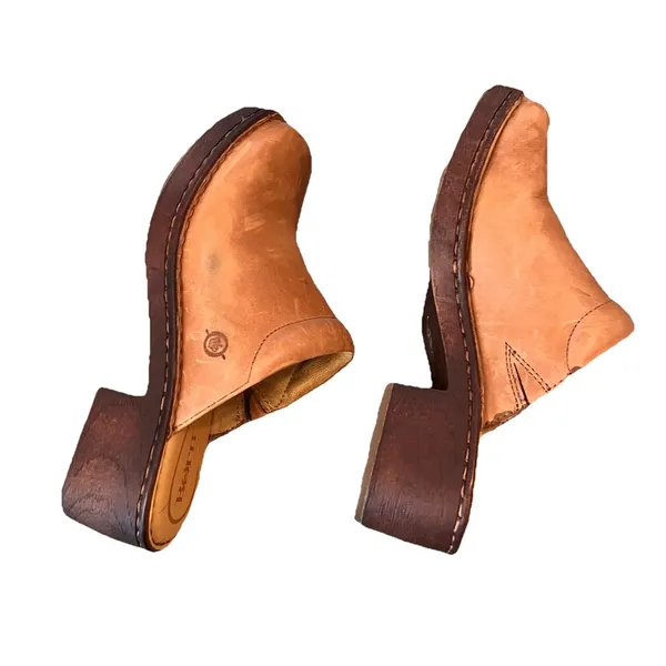 Born Women’s Mules‎ 6M Hilary Leather Comfort Brown - Image 3