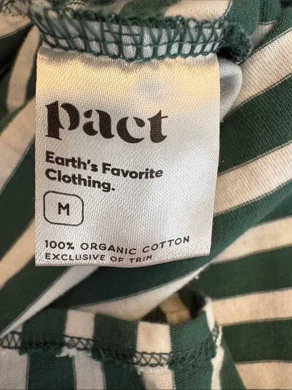 Pact Lounge Sleeveless Striped Jumpsuit Women Size Medium - Image 5