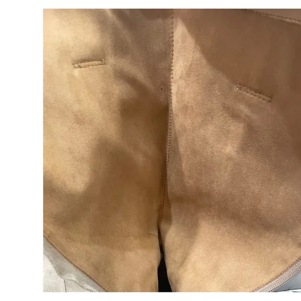 Sofft Samatha Tan Suede Tall Boots Back zip waterproof Aqua line size‎ 6.5M - Image 6