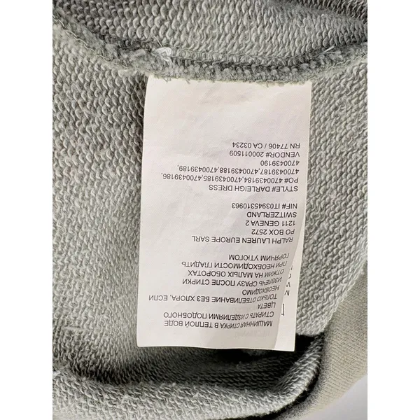 Club Monaco Darleigh Dress Womens‎ Small Sage Green Puff Sleeve Sweatshirt Mini - Image 6