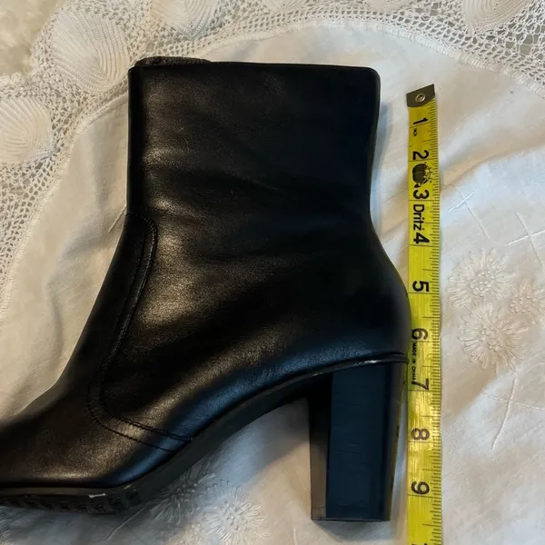 Bass Roma Black Leather 3” Heels Ankle Boots Booties Women’s Size 9 Professional - Image 12