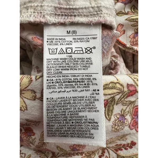 Old Navy Girls' Floral Jumpsuit - M (8) -‎ 61% Cotton, 33% Rayon, 6% Linen - Image 7