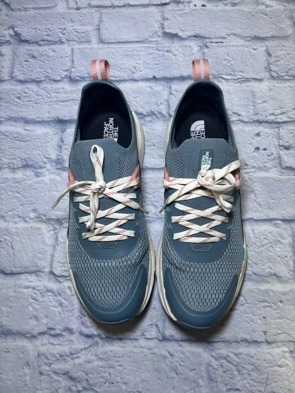 North Face Women's Vectiv Hypnum Gray Pink Hiking Shoes Size 9 Running Walking - Image 4