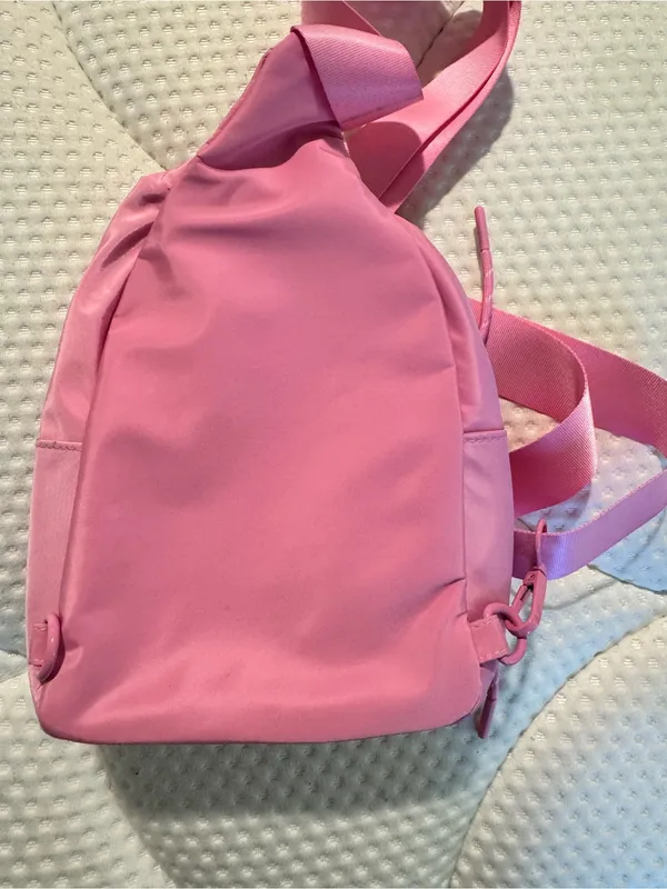 Pink Mini Crossbody Bag - Casual Everyday Shoulder Bag - Image 4