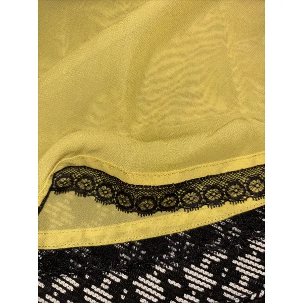 Maeve Anthropologie Dress Womens 10 Black Ivory Jacquard Flare Cap Sleeve A Line - Image 4