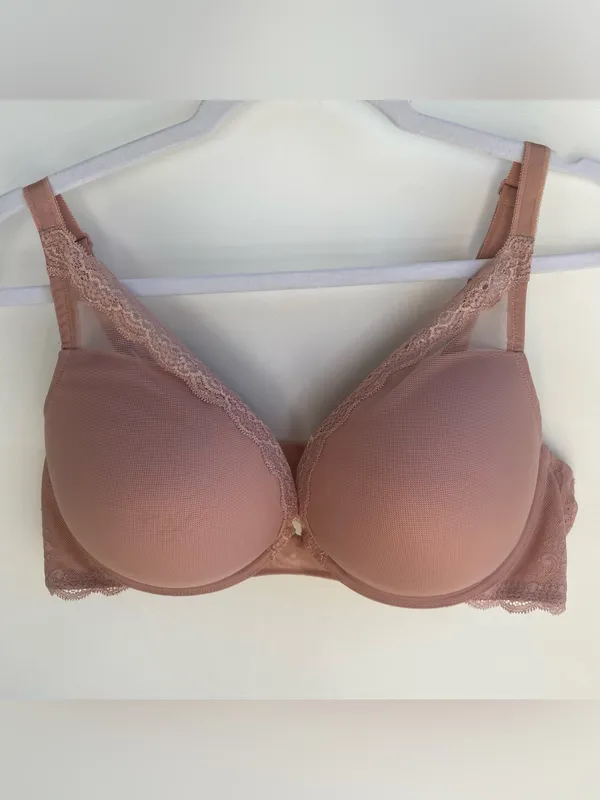 Torrid Curves bras set of 2 black and mauve lace padded push up full figure 42 D - Image 7