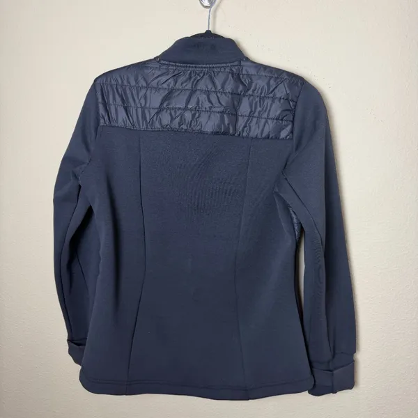AVALANCHE Quilted Puffer Jacket Coat Zip Up Black Size Medium - Image 6