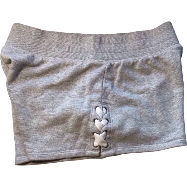 Aerie Lace-Up Sweat Shorts – Light Gray, Size M excellent condition - Image 6