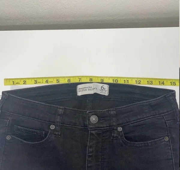 Abercrombie & Fitch Super Skinny Jeans Black Mid-rise Denim - Image 8
