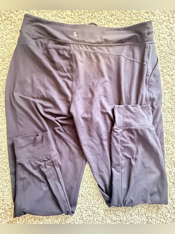 Lole Womens Joggers Pants Gray Drawstring Yoga Lounge Stretch Athleisure - Image 6