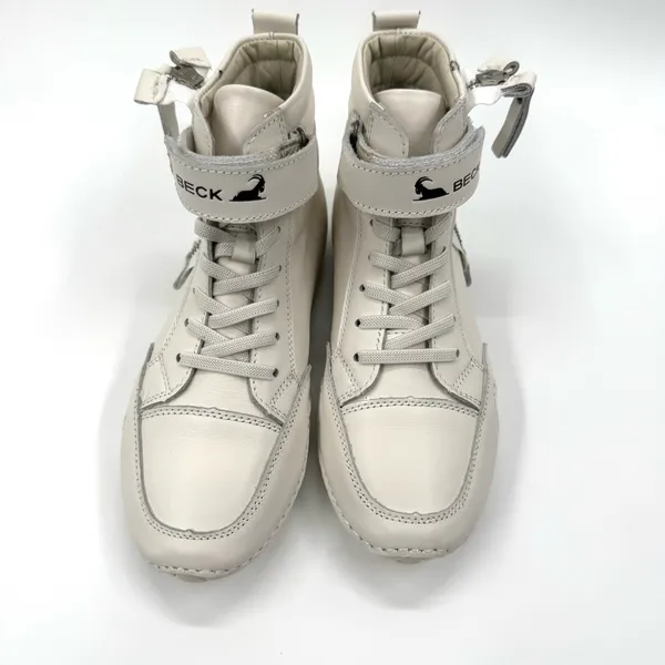Laceup Box Boots Round Toe Leather Winter Ankle Boots Nonslip High Top Sneakers - Image 5