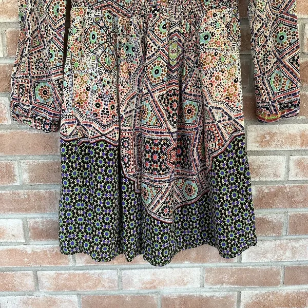 Maeve by Anthropologie Tiled Amethyst Dress Small Boho - Image 4