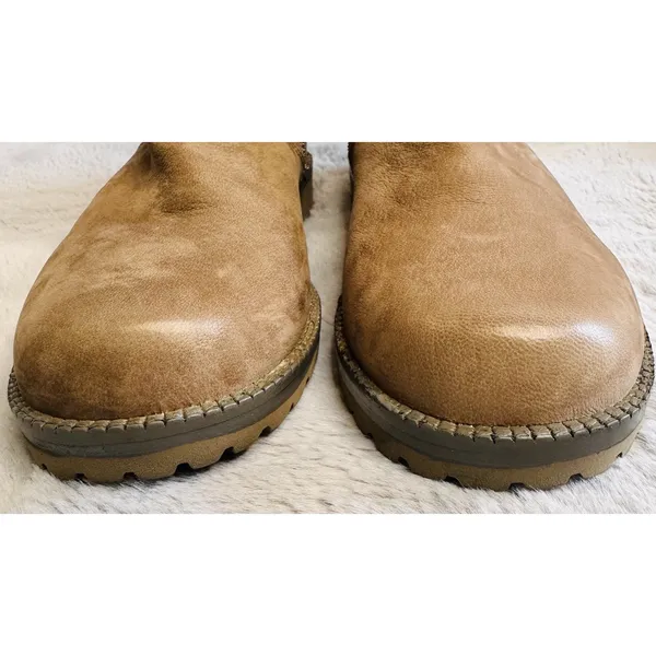 Gentle‎ Souls by Kenneth Cole Women's Buckled Up Moto Boot Size 7M Tan Brown - Image 5