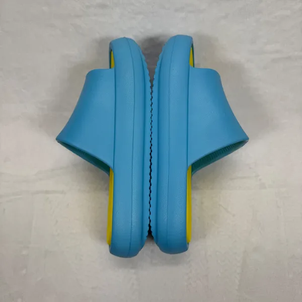J/Slides Beach Slides Sandals Turquoise Yellow Squish Slides Size 7‎ - Image 10