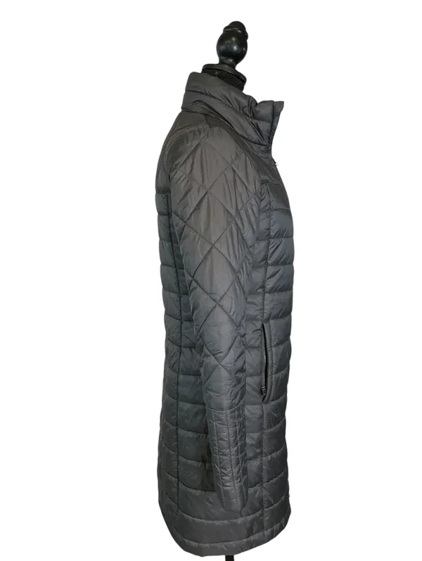 Patagonia Women's Quilted Puffer Coat in Dark Gray - Image 2