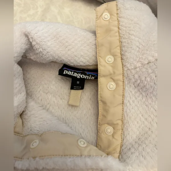 Patagonia Cream Quarter Button up pullover - Image 2
