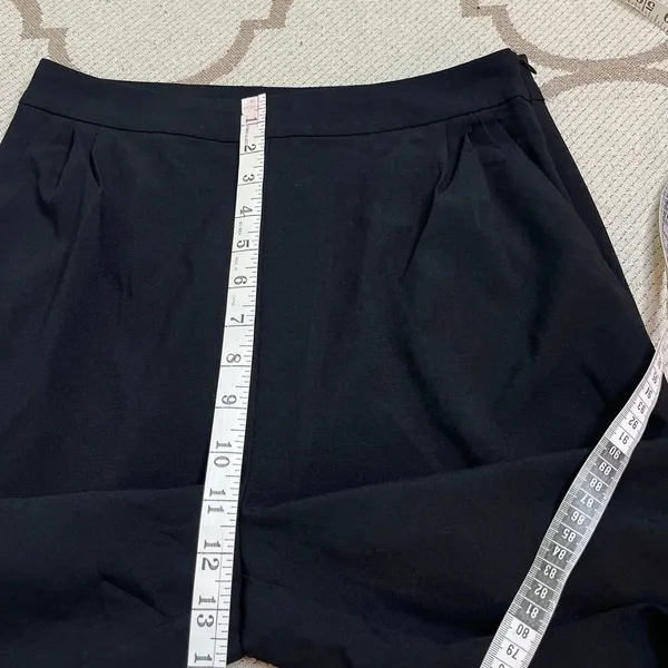 Lulus Kick It Black High-Waisted Trouser Pants Pleated Side Zip, Size Medium - Image 10