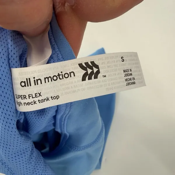 All in Motion Blue Sports Bra - Image 4