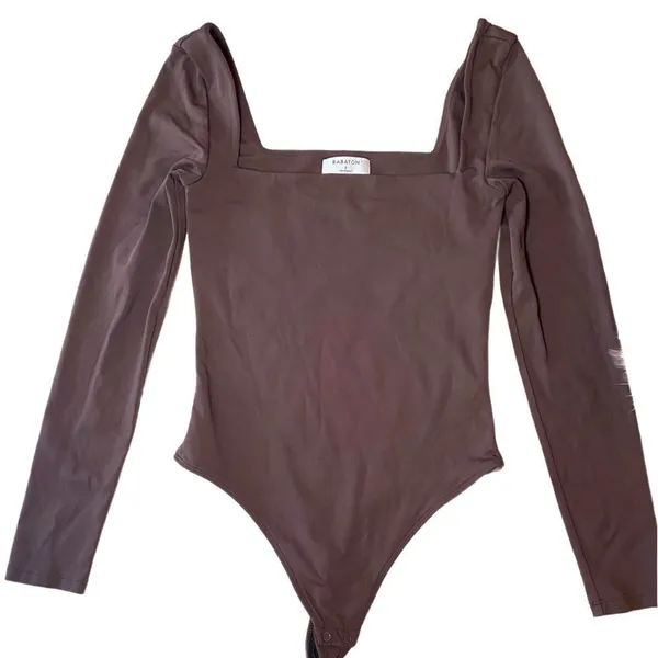 Babaton Brown Long Sleeve Bodysuit - Image 3