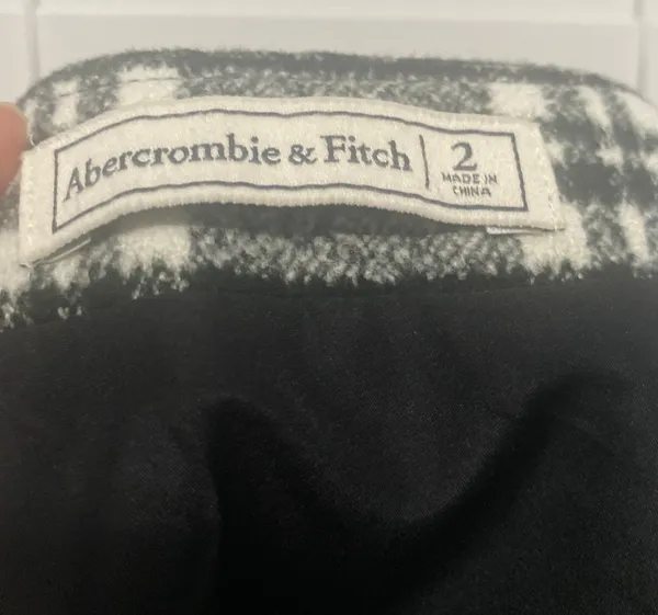 Abercrombie Plaid Wool Mini Skirt - Image 4