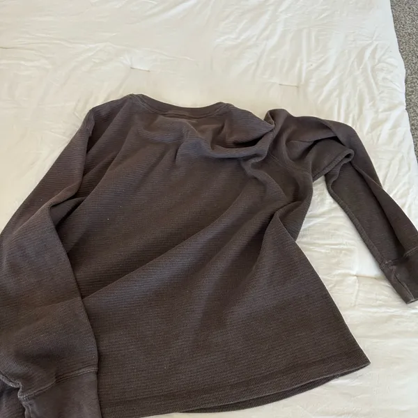 Brown Y2K waffle knit - Image 4