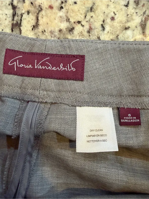 Gloria Vanderbilt Gray Women's Dress Trousers - Image 4