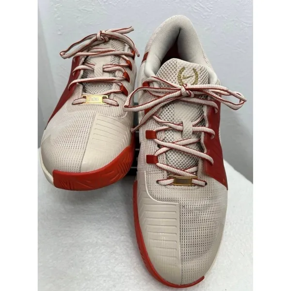 Nike GP Challenge 1 PRM Women's Tennis Shoes Sz 12 Sail Red Gold‎ FQ3164-103 - Image 2
