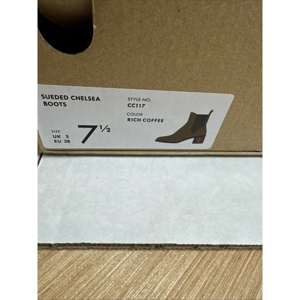 J. Crew Size 7.5 Sueded Chelsea Boots in Rich Coffee Brown - Image 3