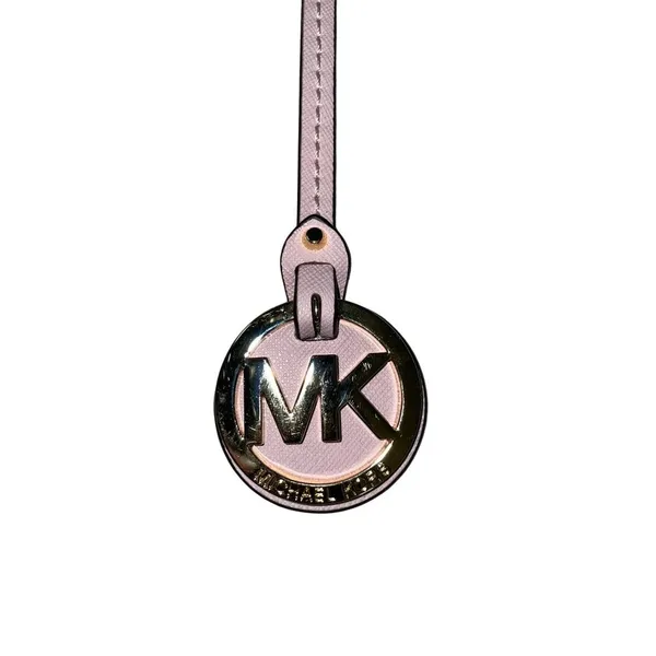 Michael Kors Purse Charm Used Soft Pink Gold - Image 3