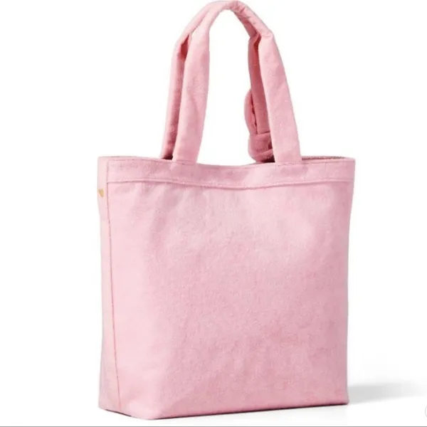 Stoney Clover New Pink Terry Cloth Embossed Beach Tote Bag - Image 2
