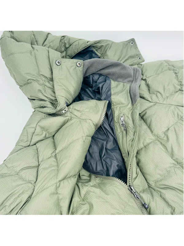 Eddie Bauer Altamira Down Parka 2X Green Quilted Hooded Long Coat - Image 11