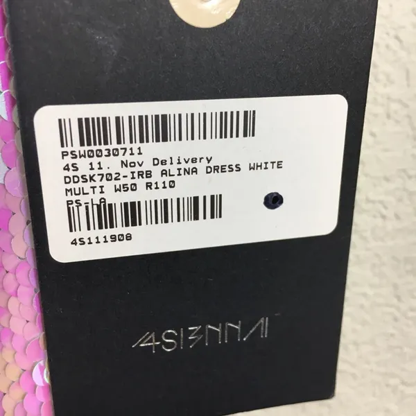 NWT 4SI3NNA Alina white sequins strapless dress - Image 8