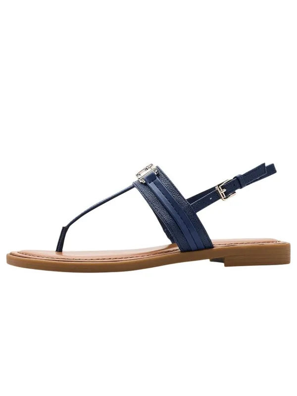 NWT Tommy Hilfiger Womens Cruman Emblem Sandals TWCRUMAN Dark Blue 6.5M - Image 5