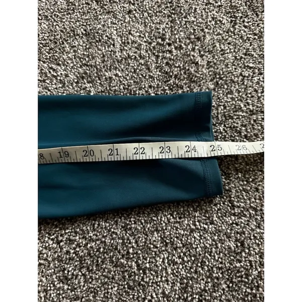 Move Theology Leggings Womens Size M Teal Green High-Waisted Side Pockets - Image 5