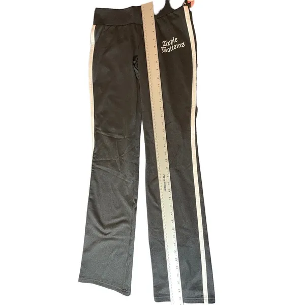 Apple Bottoms Y2K Black White Striped Track Pants S NWT - Image 4