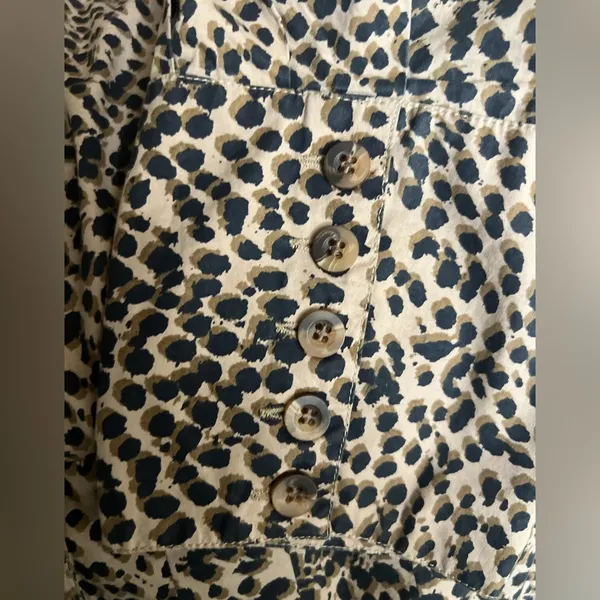 ULLA JOHNSON Bernadette‎ Dress Brown Black Cheetah Animal Print Midi Safari - Image 6