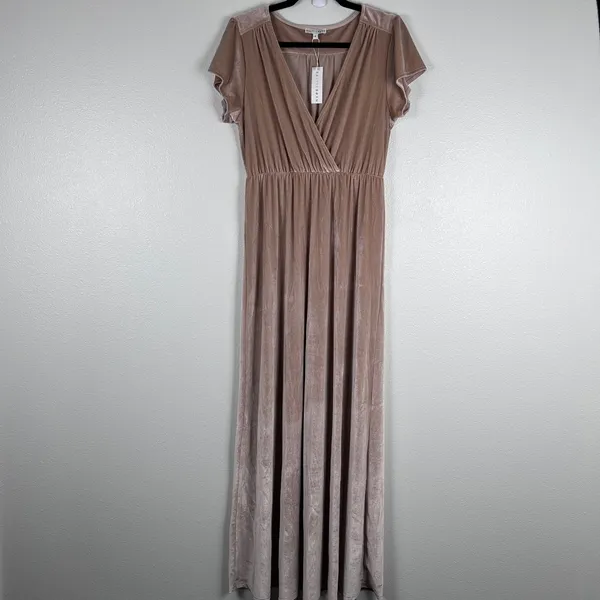 Baltic Born Women's‎ Liza Velvet Maxi Dress Sz L NWT - Image 2