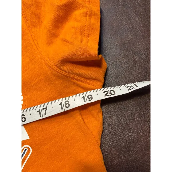 Denver Broncos‎ NFL Womens T Shirt Large Orange Football V Neck Tee - Image 10