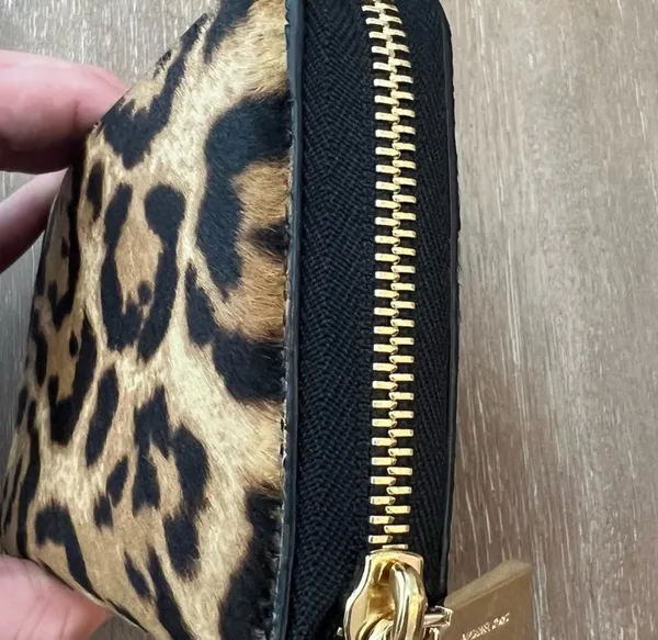 Michael Kors Leopard Print Wristlet Wallet - Image 6