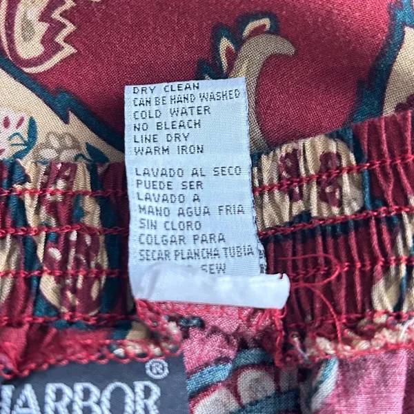 Sag Harbor Vintage Paisley‎ Skirt Red Medium - Image 9