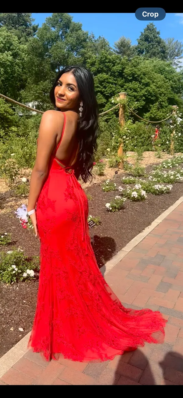Stacees Red Prom Dress - Image 4