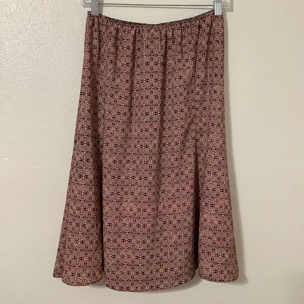 Rena‎ Rowan Whimsigoth Romantic Y2K Pink Black Floral A Line Fairy Skirt Medium - Image 8