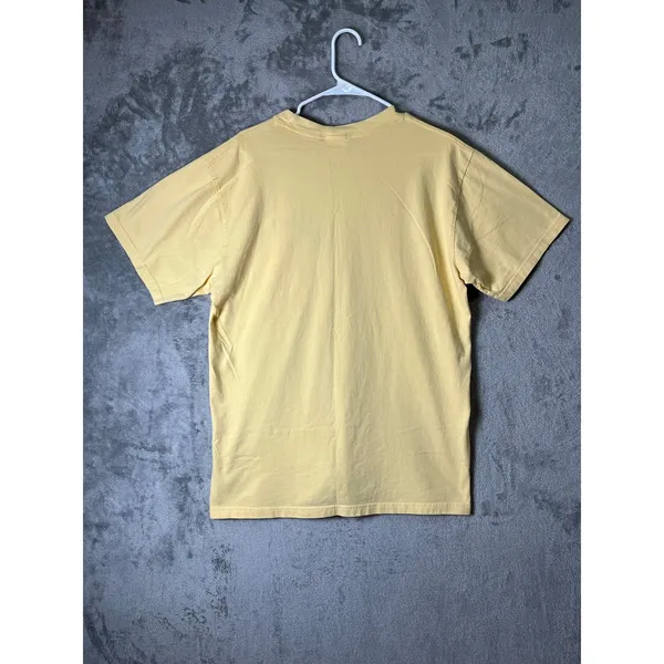 Vintage‎ Disney Tigger Pocket Tee Embroidered Butterflies Flowers Yellow Large - Image 3