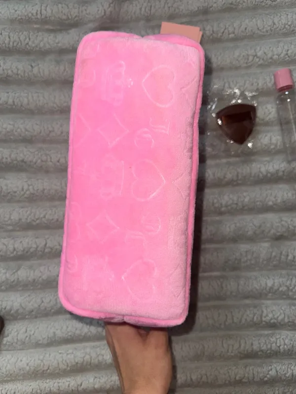 Juicy Couture Pink Travel Cosmetic Makeup Bag NWT - Image 8