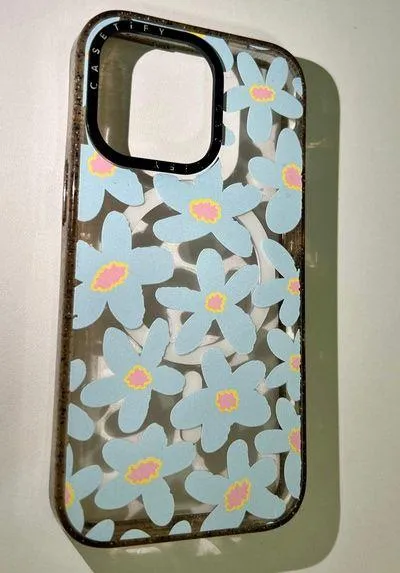 CASETiFY sixties Blue bold floral Impact Case MagSafe Compatible iPhone 13 Pro Frost $52.00 - Image 2