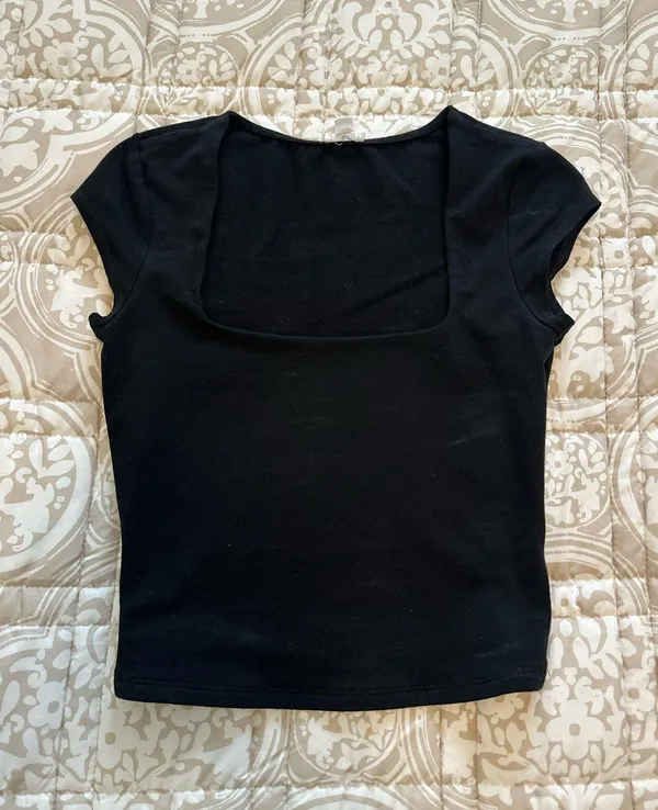 Garage Black Scoop Neck Top - Image 2