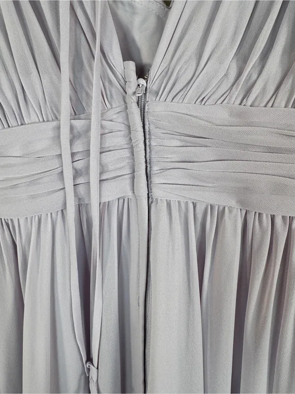 Morilee Purple Lavender Chiffon Maxi Bridesmaid Dress Womens XS Formal Prom - Image 7
