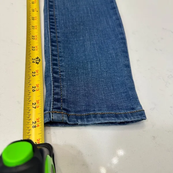 7 For All Mankind Jeans Womens 6 Blue Tummyless High Rise Skinny M Wash Stretch - Image 9
